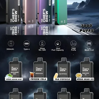 小柏哥商城|台灣電子煙主機・煙彈・煙油・加熱煙專賣 12 CHEF’S BREW 廚師佳釀煙彈推薦|大容量換彈式・8款口味|台灣現貨